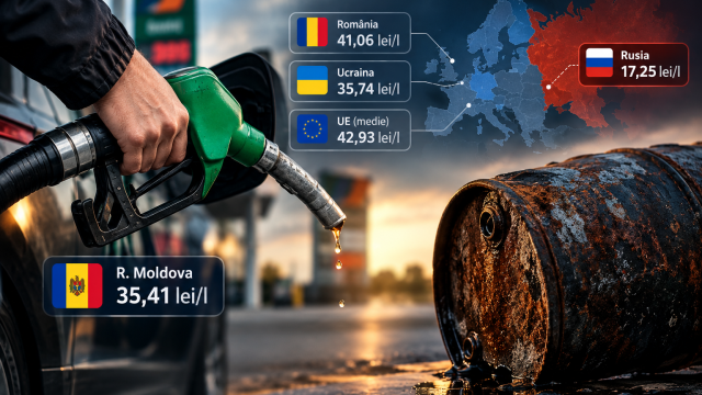 Motorina se scumpește în R. Moldova,  Cât costă carburanții în România, Ucraina și Rusia?